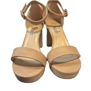 SHEIN Chunky Platform Heel‎ Sz 8 Wide Comfort Business Party Formal Office